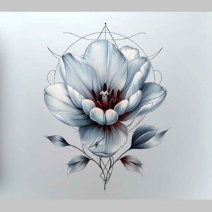 delicate-flowers tattoo design ideas no background delicate layering embodying strength