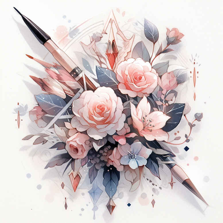 delicate-flowers tattoo design ideas minimal texture delicate stems for calf