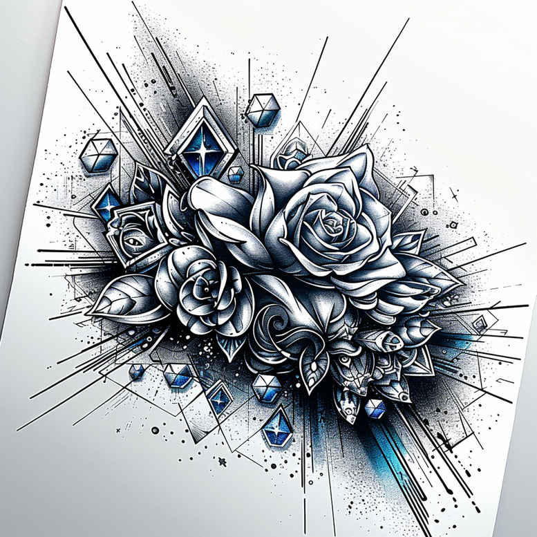 delicate-flowers tattoo design ideas refined delicate stems for outer arm