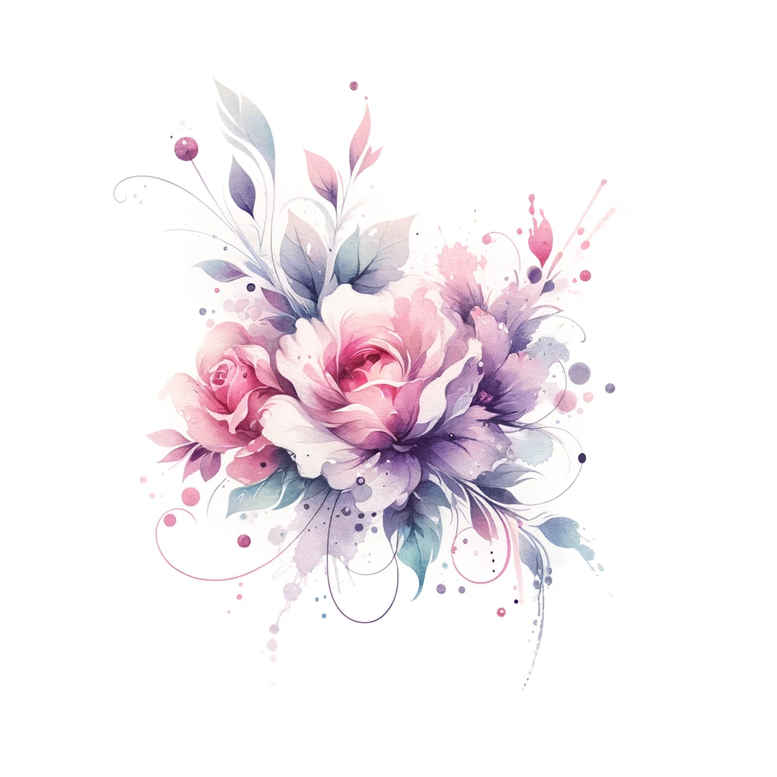 delicate-flowers tattoo design ideas monochrome detailed blossoms embodying endurance