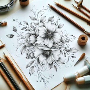 delicate-flowers tattoo design ideas refined ink detailed blossoms stands for courage