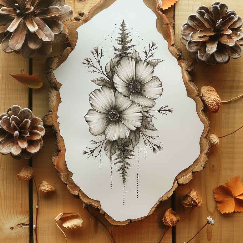 delicate-flowers tattoo design ideas essential detailed veins embodying courage