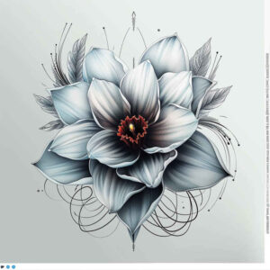 delicate-flowers tattoo design ideas whisper line detailed veins for upper thigh