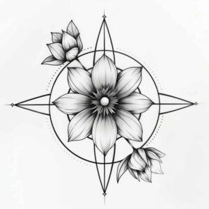 delicate-flowers tattoo design ideas micro tattoo detailed veins meaning courage