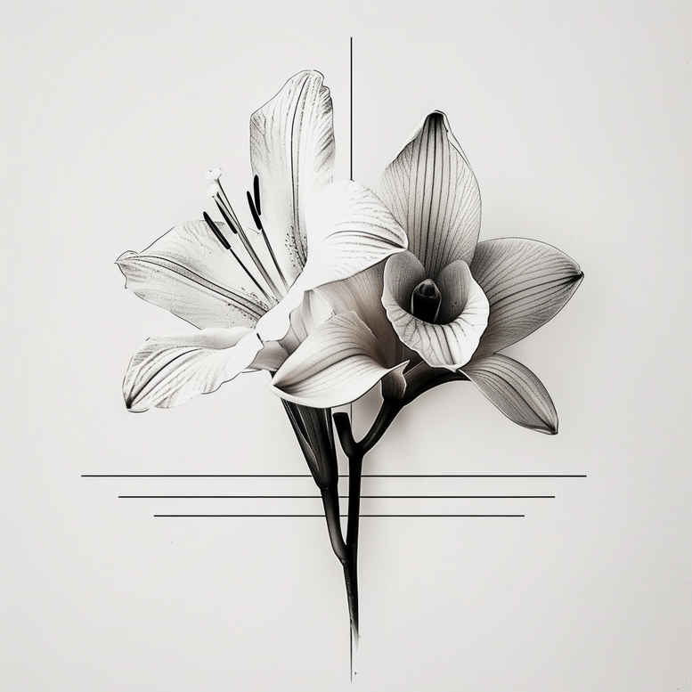 delicate-flowers tattoo design ideas compact detailed veins perseverance and power