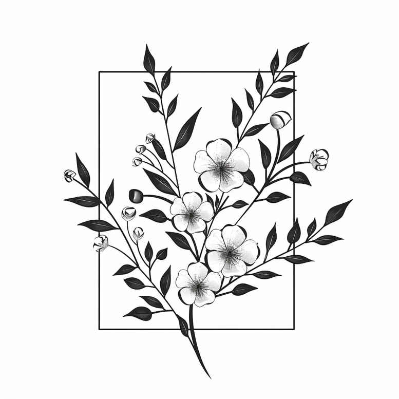 delicate-flowers tattoo design ideas slender elegant for arm
