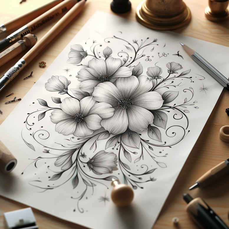 delicate-flowers tattoo design ideas minimalist elegant represents endurance