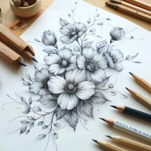delicate-flowers tattoo design ideas fine line fine detail for toe