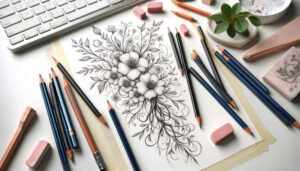 delicate-flowers tattoo design ideas diminutive fine linework for elbow