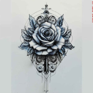 delicate-flowers tattoo design ideas simple dot floral motifs represents determination