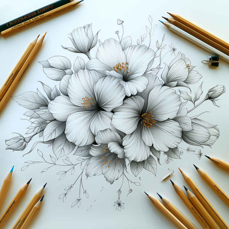 delicate-flowers tattoo design ideas lightweight floral motifs symbolising perseverance