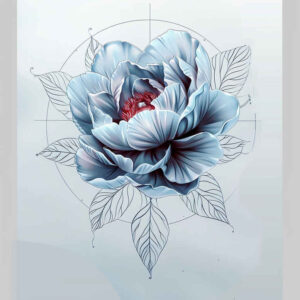 delicate-flowers tattoo design ideas lightweight floral silhouettes for shoulder blade
