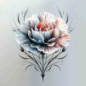delicate-flowers tattoo design ideas simple form flowing lines meaning resilience