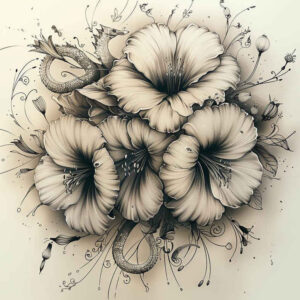 delicate-flowers tattoo design ideas micro line fresh for neck