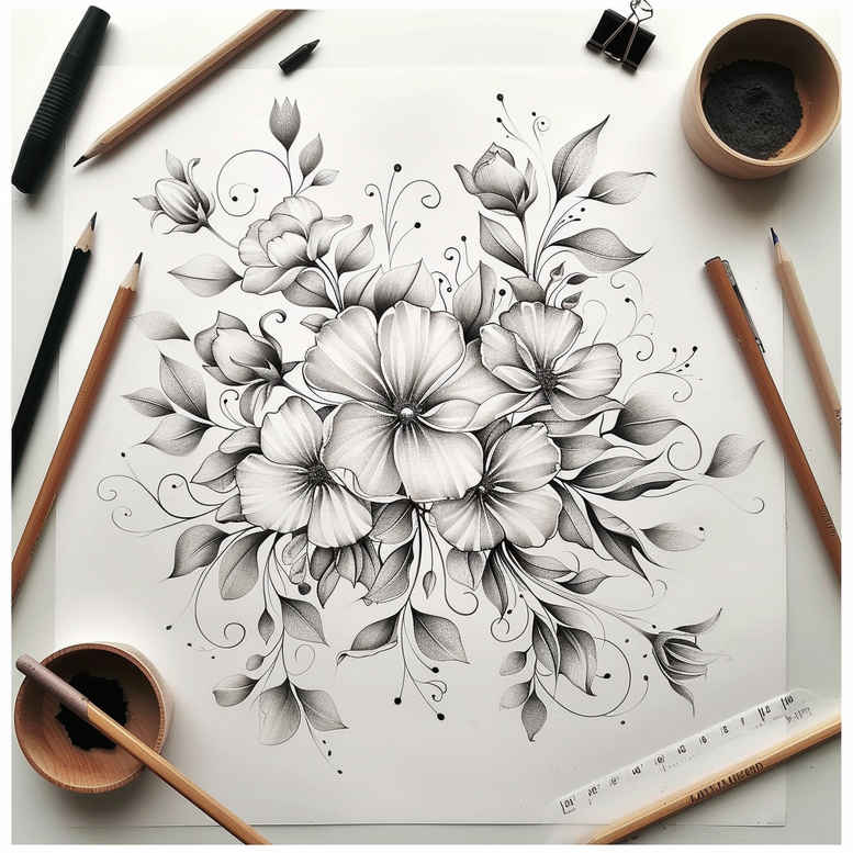 delicate-flowers tattoo design ideas dainty fresh shows resilience
