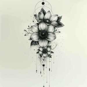 delicate-flowers tattoo design ideas iconic gentle textures for fingers