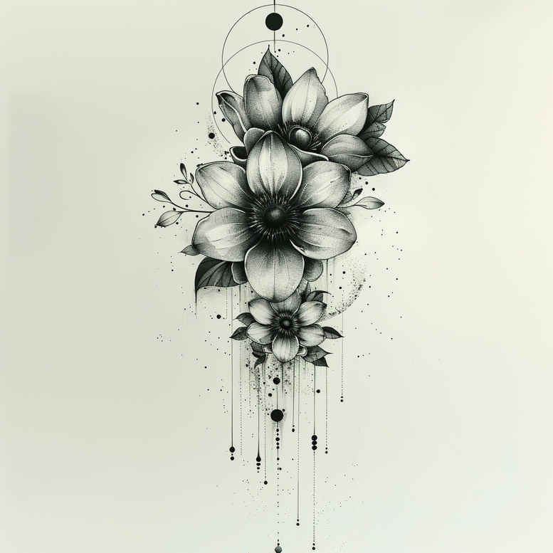 delicate-flowers tattoo design ideas iconic gentle textures for fingers