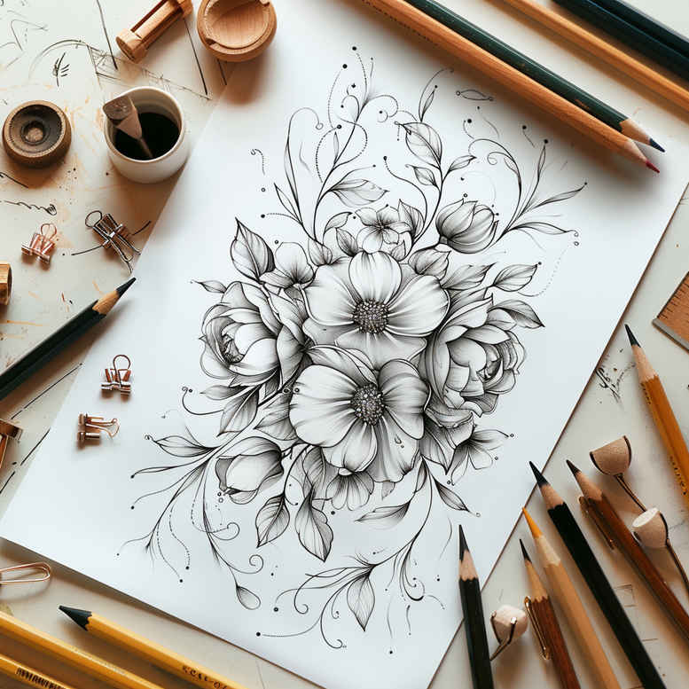 delicate-flowers tattoo design ideas elemental gentle textures for wrist