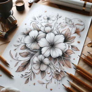 delicate-flowers tattoo design ideas fine line graceful for forearm