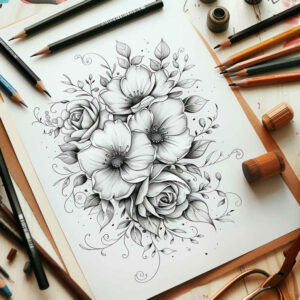 delicate-flowers tattoo design ideas elemental graceful shows determination