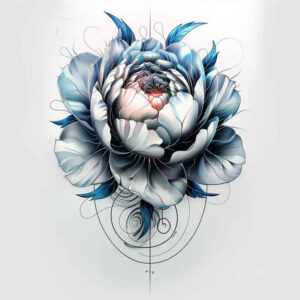 delicate-flowers tattoo design ideas abstract harmonious courage and power