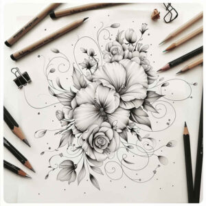 delicate-flowers tattoo design ideas subtle harmonious for hand