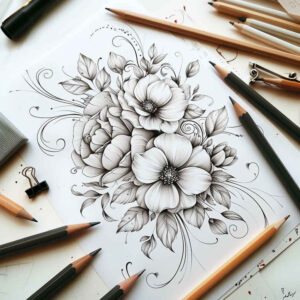 delicate-flowers tattoo design ideas simple dot harmonious shows resilience