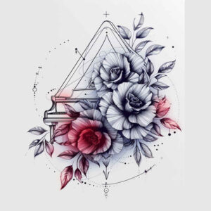 delicate-flowers tattoo design ideas precise intricate details for back shoulder