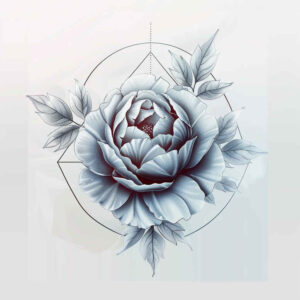 delicate-flowers tattoo design ideas dotwork light gradients for temple
