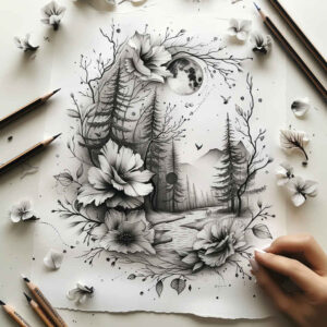 delicate-flowers tattoo design ideas iconic light gradients shows courage