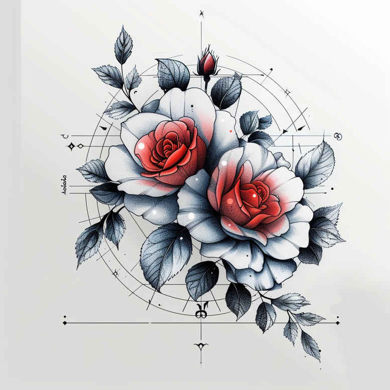 delicate-flowers tattoo design ideas elegant minimalist for back