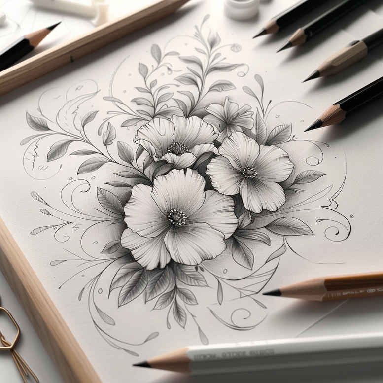 delicate-flowers tattoo design ideas uncluttered natural beauty for ribs