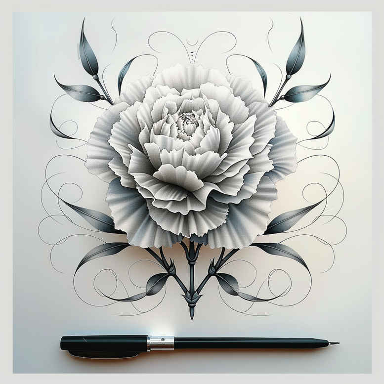 delicate-flowers tattoo design ideas clean stroke natural beauty for shoulder blade