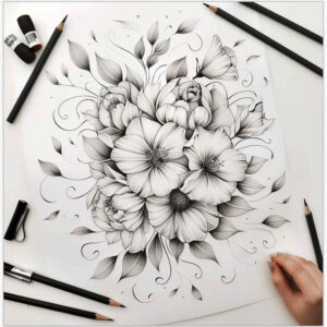 delicate-flowers tattoo design ideas nonintrusive natural beauty stands for resilience