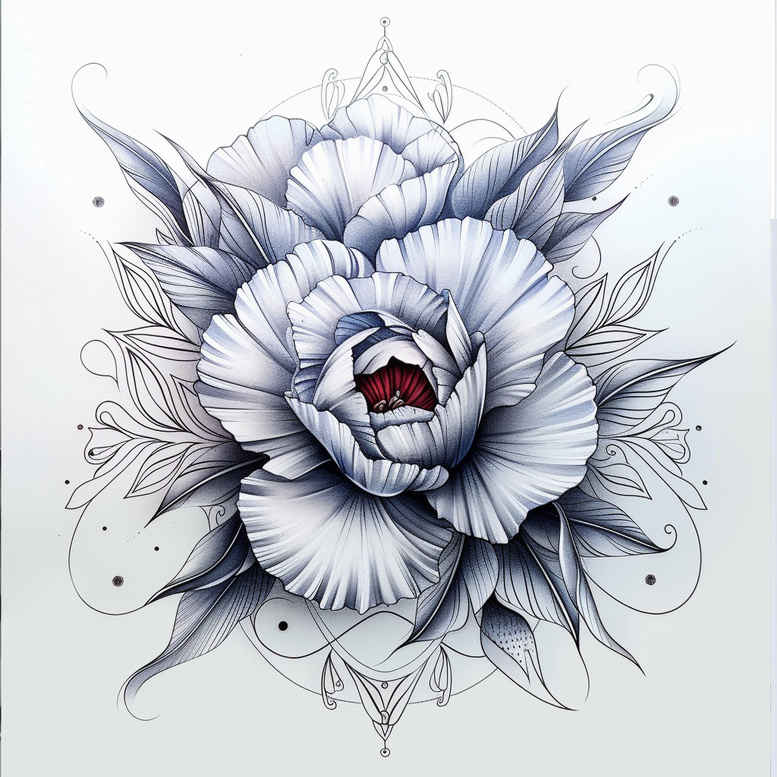 delicate-flowers tattoo design ideas micro art natural curves for lower leg