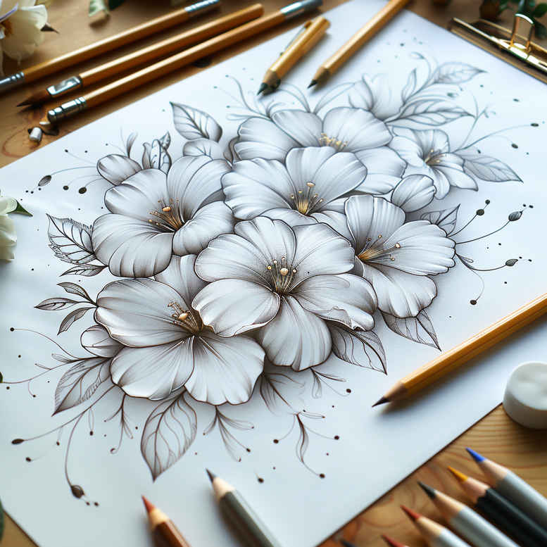 delicate-flowers tattoo design ideas gentle angle natural curves for wrist
