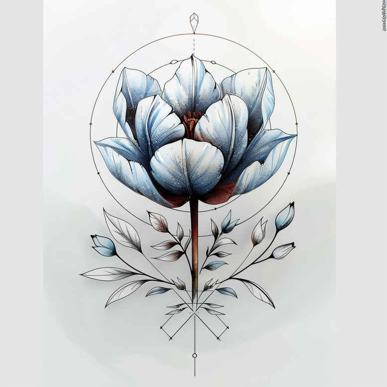 delicate-flowers tattoo design ideas clear edge naturalistic embodying resilience