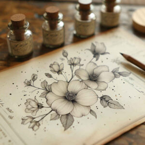 delicate-flowers tattoo design ideas refined naturalistic symbol of endurance