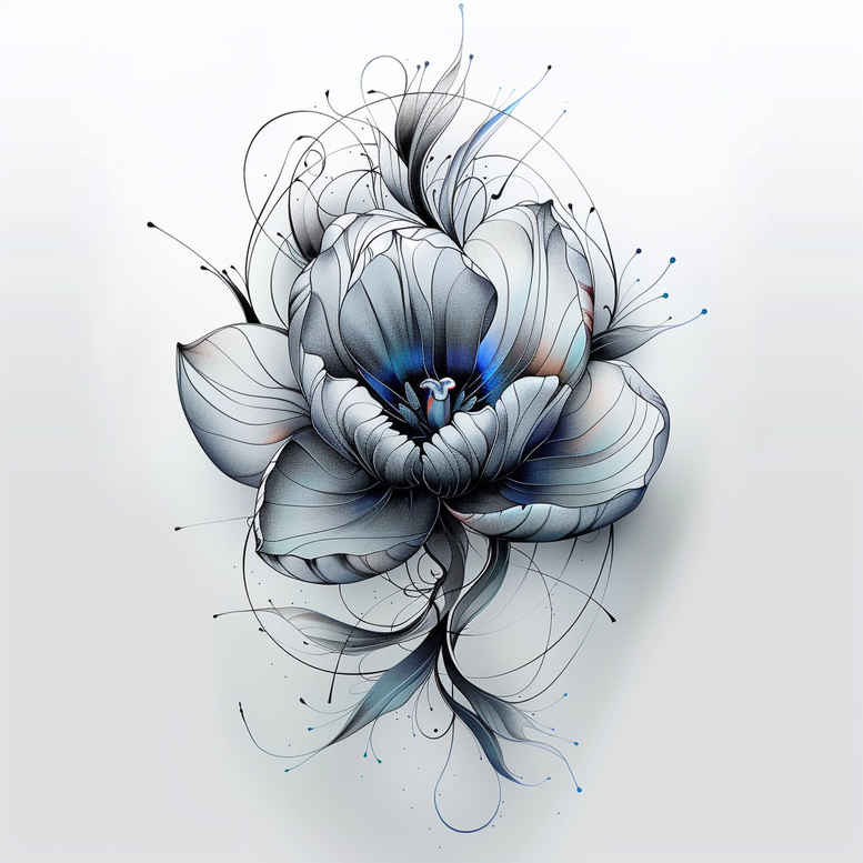delicate-flowers tattoo design ideas silent organic shapes symbolising strength