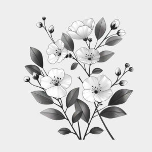 delicate-flowers tattoo design ideas mini ink ornamental symbol of resilience