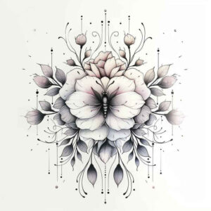 delicate-flowers tattoo design ideas gentle angle pastel hues for biceps