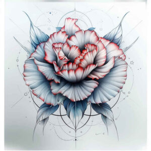delicate-flowers tattoo design ideas elegant pastel hues for upper thigh