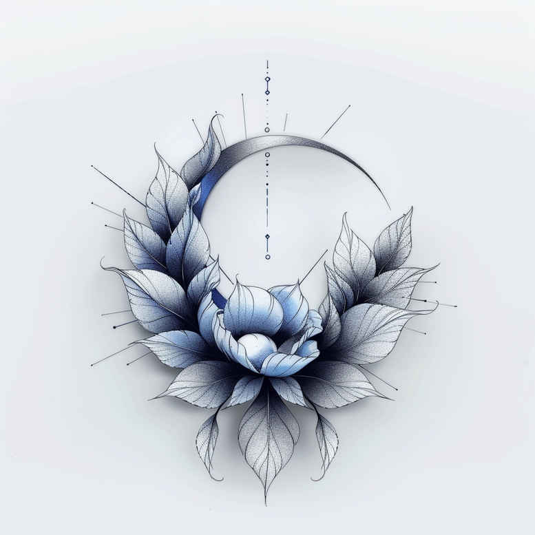 delicate-flowers tattoo design ideas airy touch pastel hues represents determination
