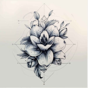delicate-flowers tattoo design ideas clear edge pastel hues represents strength