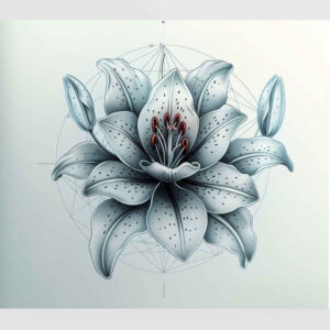 delicate-flowers tattoo design ideas no fill refined endurance and power
