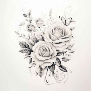 delicate-flowers tattoo design ideas micro tattoo soft petals for hand