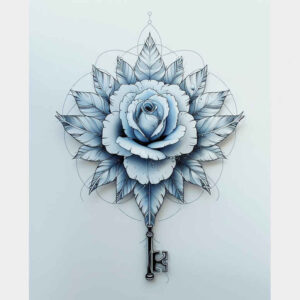 delicate-flowers tattoo design ideas clear edge soft petals symbol of strength