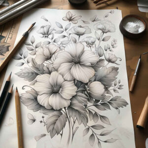 delicate-flowers tattoo design ideas essential subtle color stands for perseverance