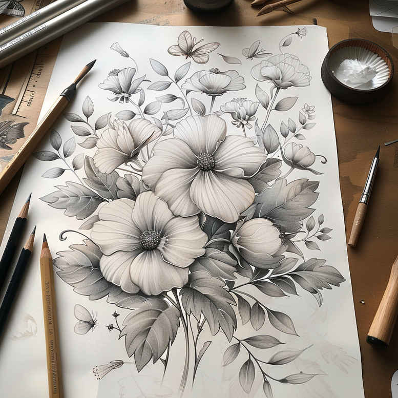delicate-flowers tattoo design ideas essential subtle color stands for perseverance