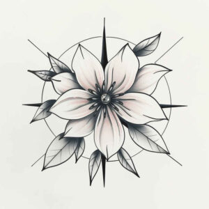 delicate-flowers tattoo design ideas sparse subtle color stands for resilience